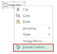 format control