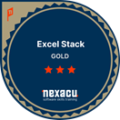 Gold Excel Stack Badge