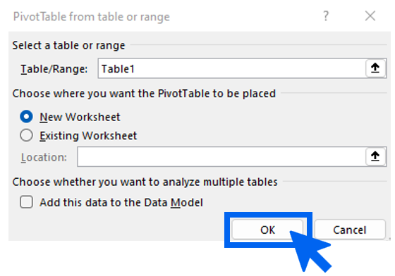 pivot table instructions