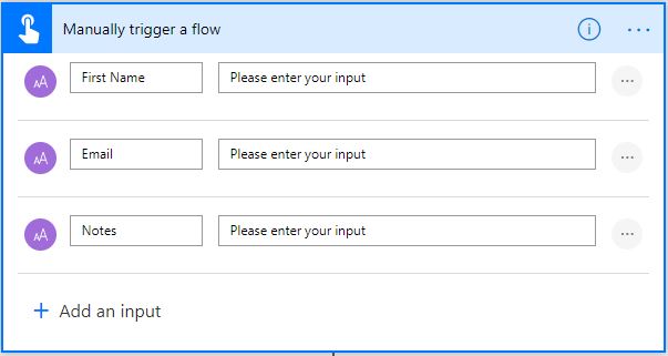 Trigger Flow instruction