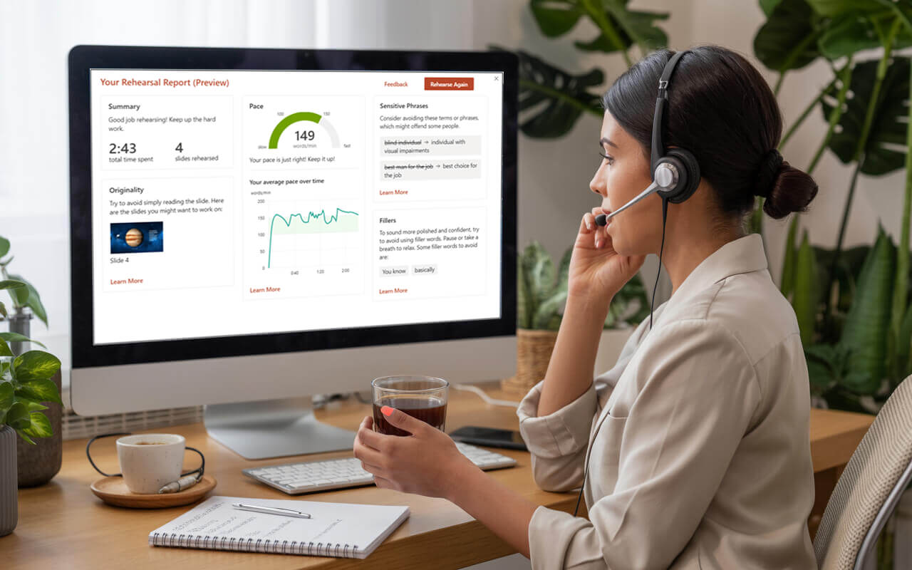 Speaker Coach in PowerPoint