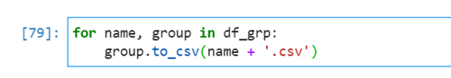 groupby Python code